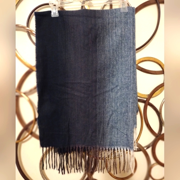 Wrap or Scarf 29" x 80" various colors of Blue - Picture 4 of 8